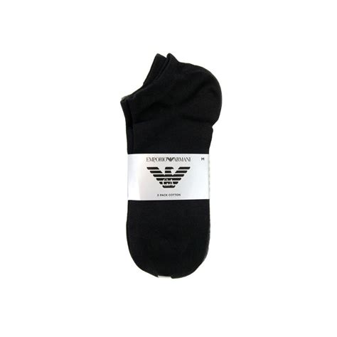 Emporio Armani Bodywear 3 pack trainer socks in black/white/ .